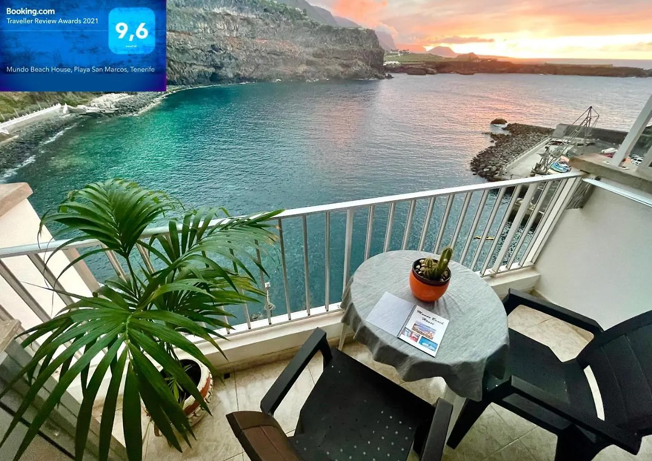 이코드레로스비노스 Mundo Beach House, Playa San Marcos, Tenerife 아파트 스페인